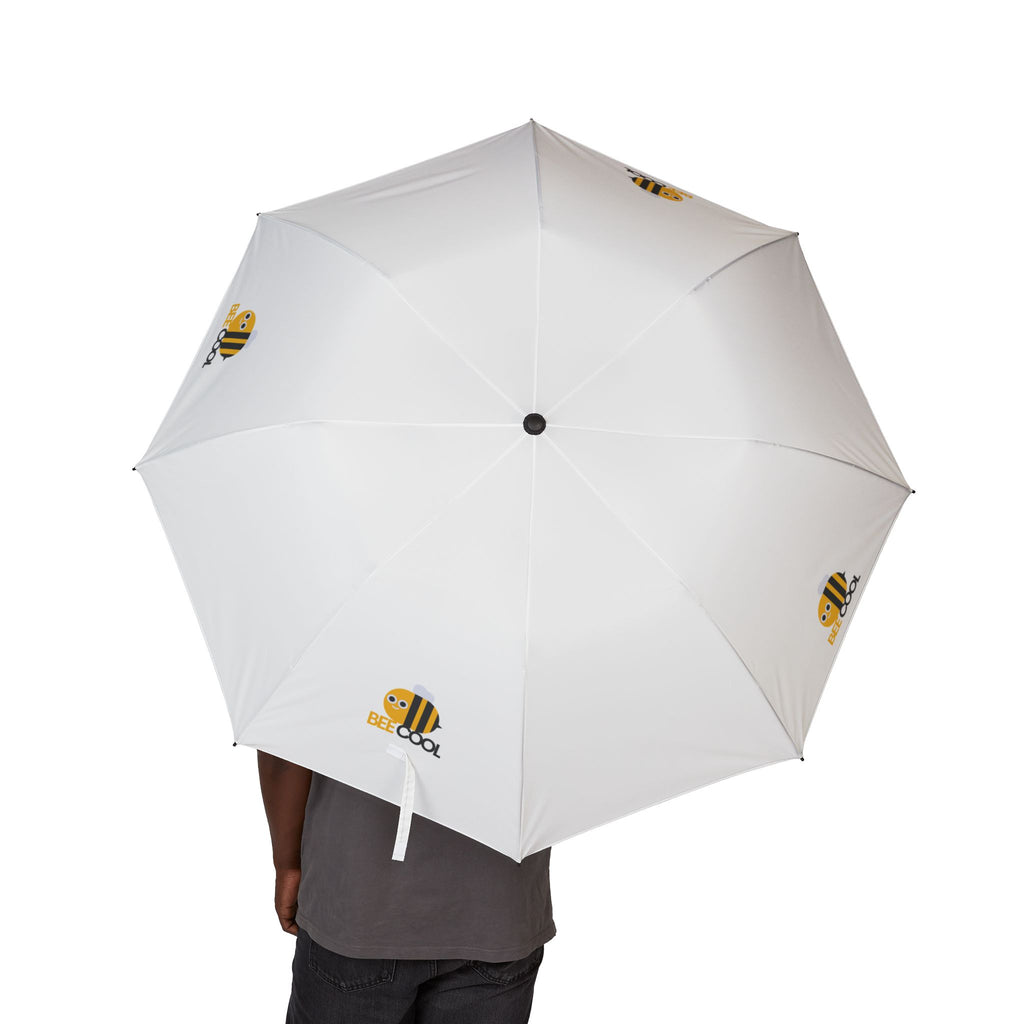 Bee Logo Foldable Umbrella — Compact Semi‑Automatic Rain Shield