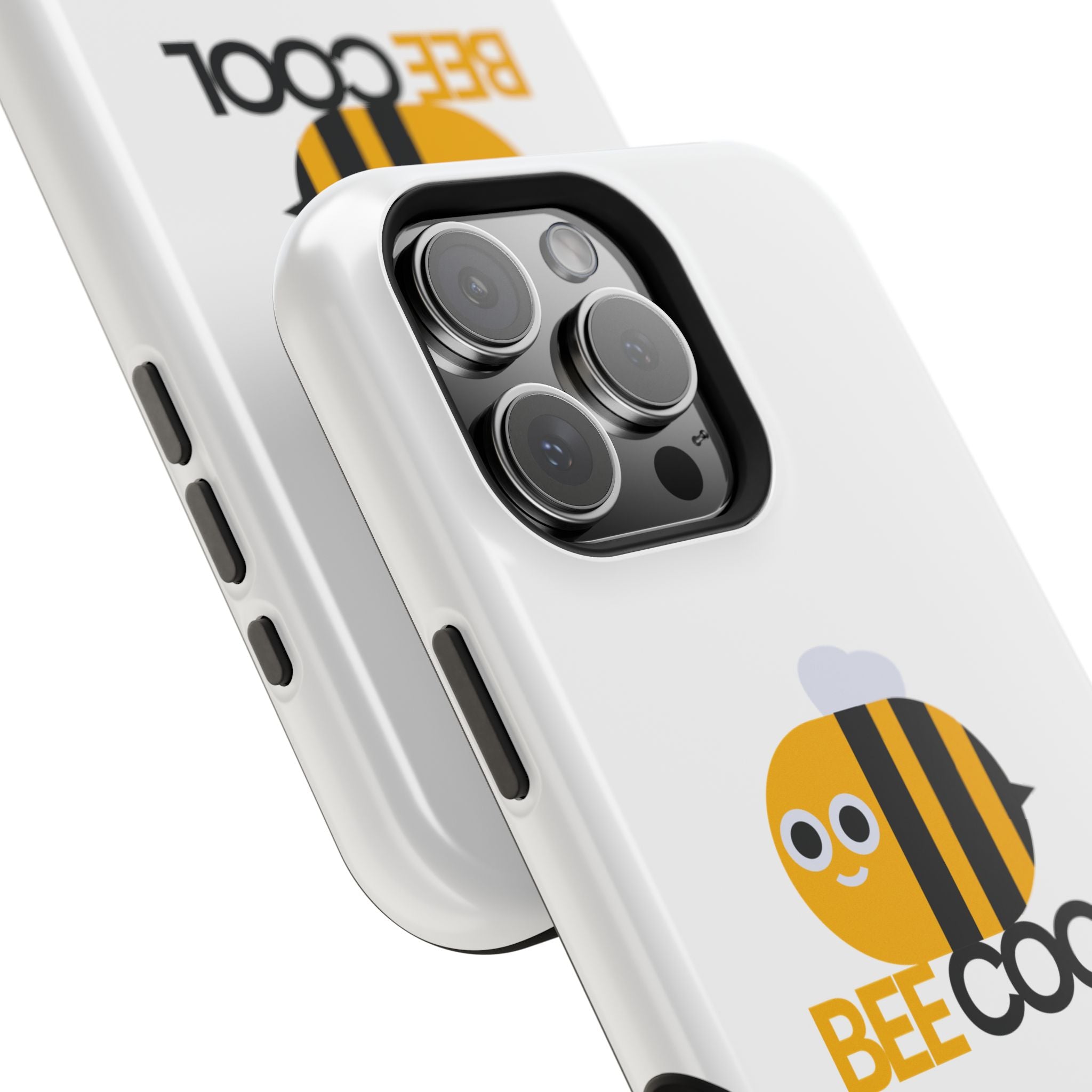 Bee Cool Phone Case, Impact-Resistant Case for Bee Lovers, Cute Bee Phone Cover, Unique Gift for Nature Enthusiasts, Fun Spring Accessory