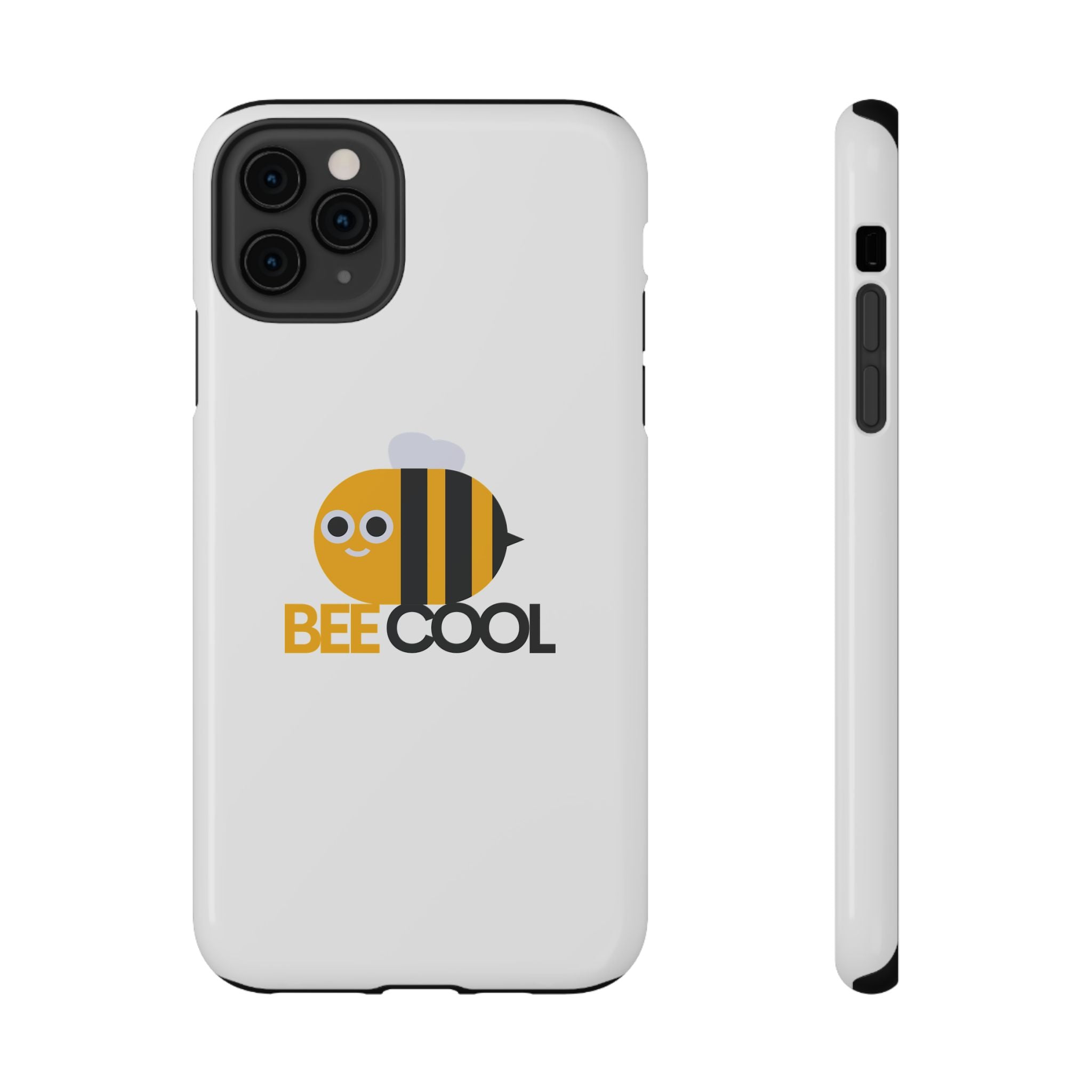 Bee Cool Phone Case, Impact-Resistant Case for Bee Lovers, Cute Bee Phone Cover, Unique Gift for Nature Enthusiasts, Fun Spring Accessory