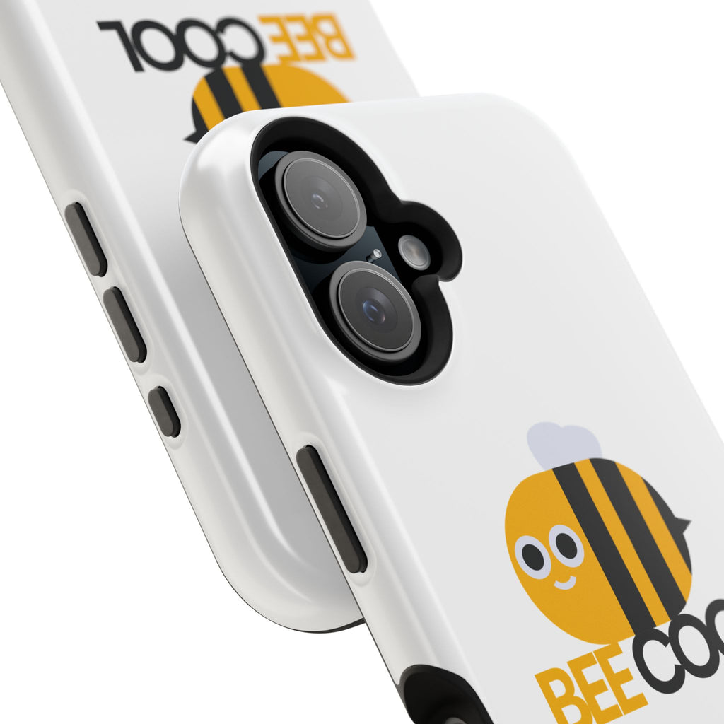 Bee Cool Phone Case, Impact-Resistant Case for Bee Lovers, Cute Bee Phone Cover, Unique Gift for Nature Enthusiasts, Fun Spring Accessory