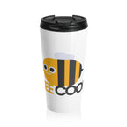 Bee Themed Stainless Steel Travel Mug - Cute Coffee Mug for Bee Lovers, Gifts for Her, Fun Travel Cups, Summer Picnic Essentials, Cute [...]