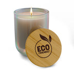 Eco-Friendly Scented Soy Candle - 14oz Engravable Bamboo Lid