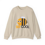 Bee Cool Unisex Sweatshirt, Cozy Crewneck, Cute Gift for Bee Lovers, Birthday Present, Summer Vibe Apparel