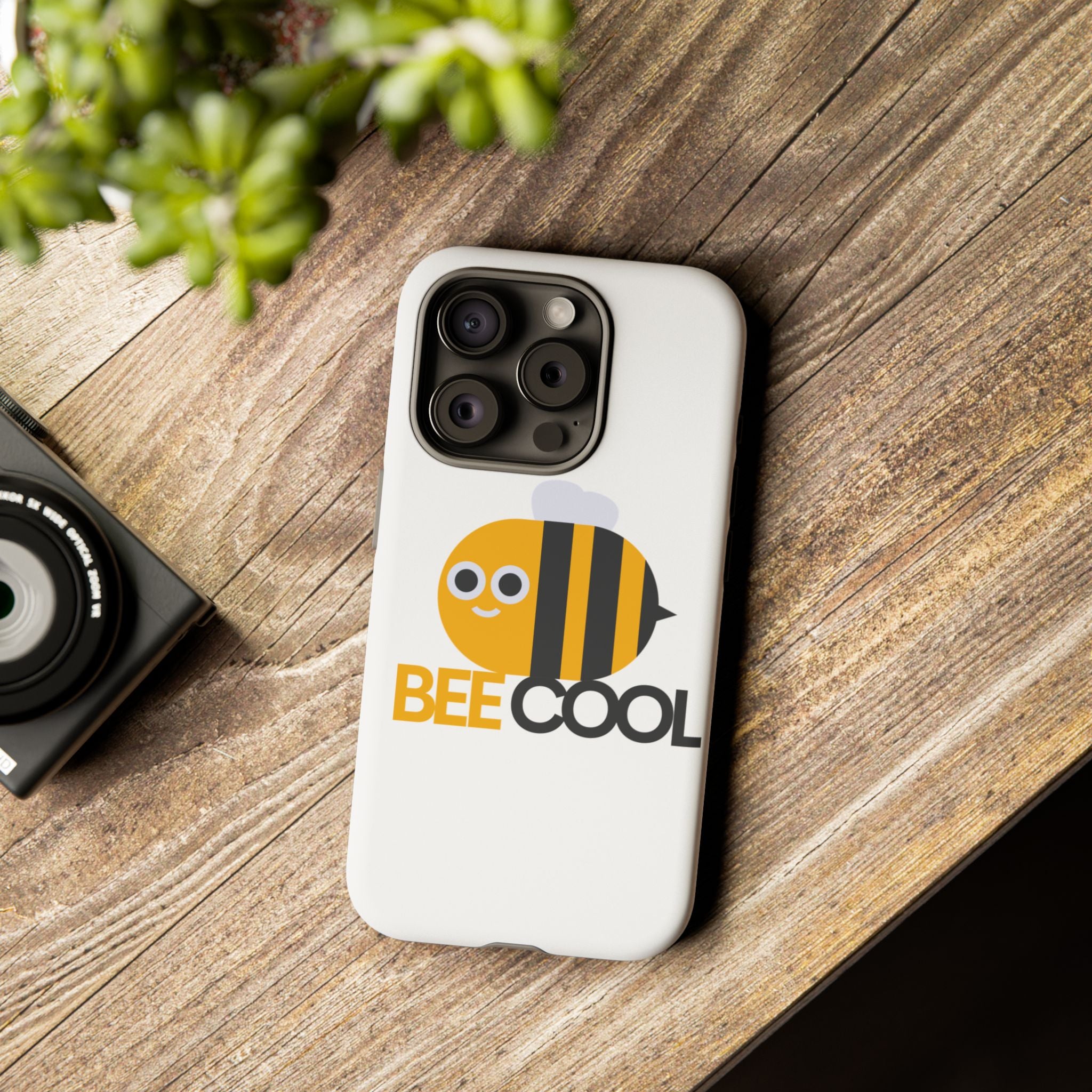 Bee Cool iPhone Case, Cute Bee Phone Cover, Fun Smartphone Protector, Unique Gift for Bee Lovers, Playful Tech Accessory