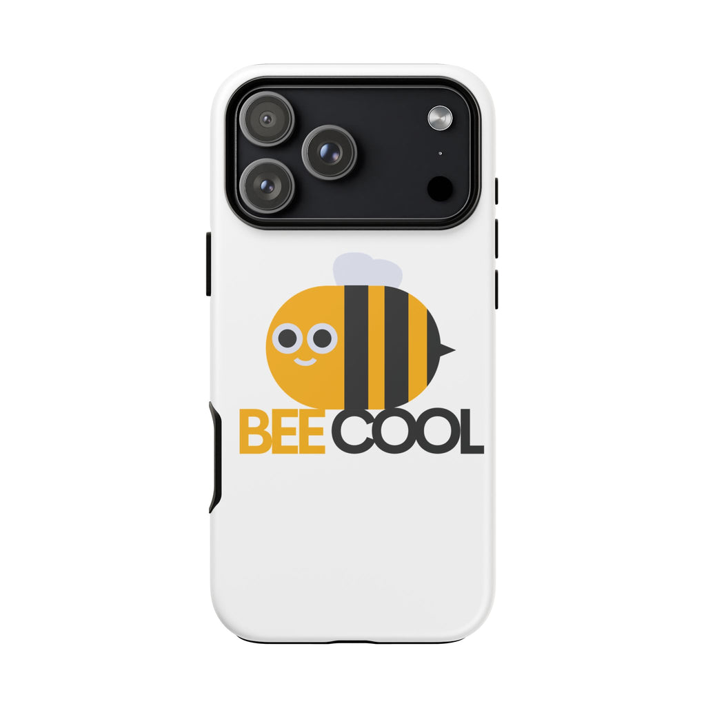 Bee Cool iPhone Case, Cute Bee Phone Cover, Fun Smartphone Protector, Unique Gift for Bee Lovers, Playful Tech Accessory