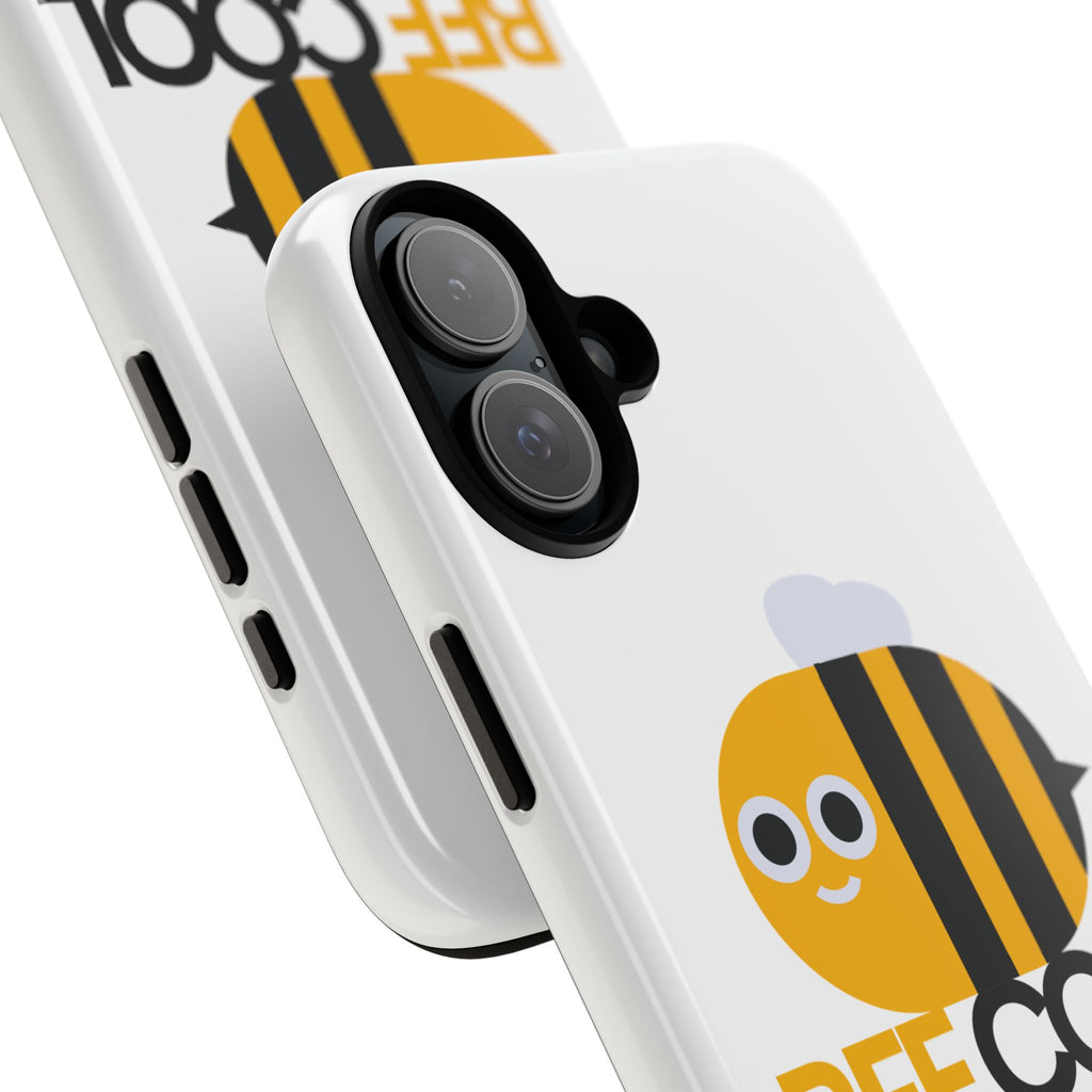 Bee Cool iPhone Case, Cute Bee Phone Cover, Fun Smartphone Protector, Unique Gift for Bee Lovers, Playful Tech Accessory