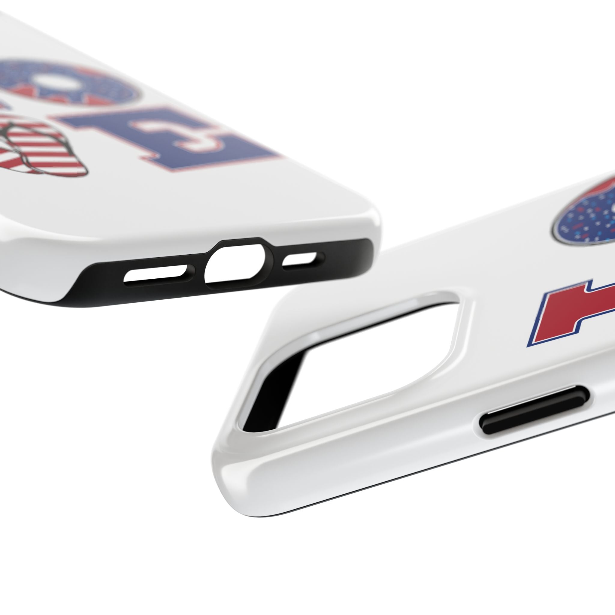 Patriotic LOVE Tough Phone Case — USA Flag & Donut Graphic