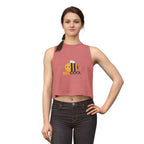Bee Cool Crop Top — Cute Bumblebee Graphic Women's Tank