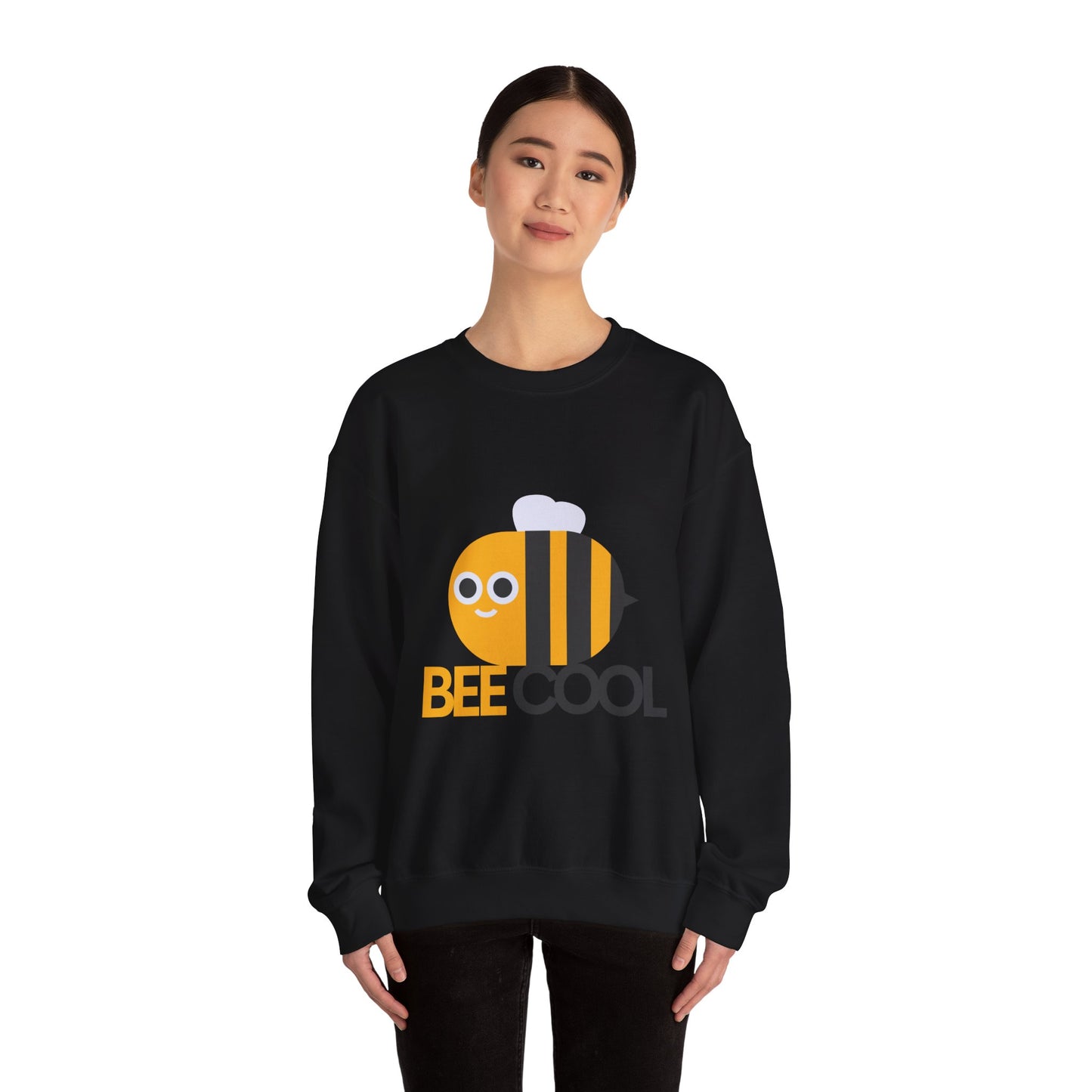 Bee Cool Unisex Sweatshirt, Cozy Crewneck, Cute Gift for Bee Lovers, Birthday Present, Summer Vibe Apparel