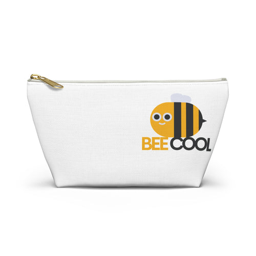 Bee Cool Accessory Pouch - Fun Makeup Bag, Travel Organizer, Gift Idea, Stylish Storage, Bee Lover's Gift