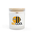 Bee Cool Candle - 11oz Frosted Glass Aromatherapy Candle