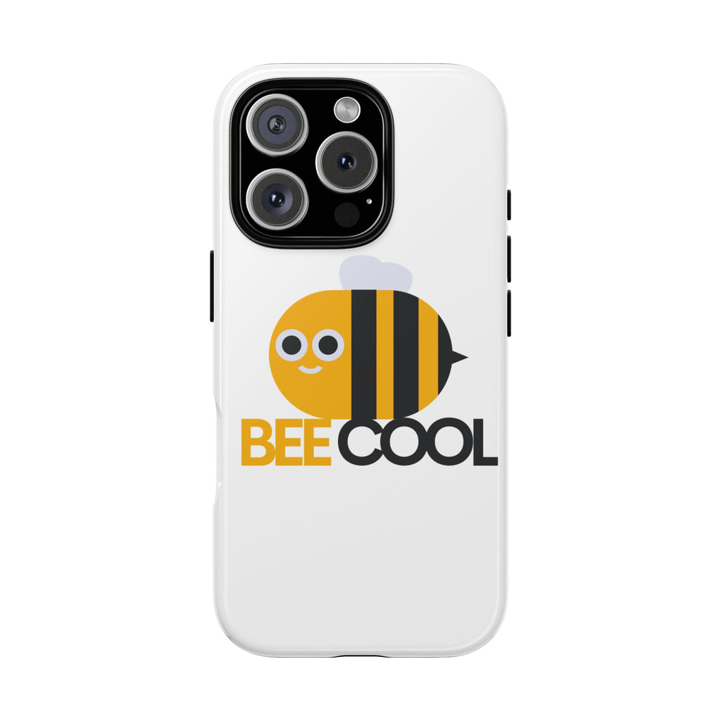 Bee Cool iPhone Case, Cute Bee Phone Cover, Fun Smartphone Protector, Unique Gift for Bee Lovers, Playful Tech Accessory