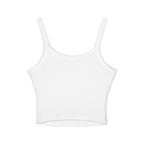 LOVE Floral Crop Tank Top — Women’s Spaghetti Strap Summer Tee
