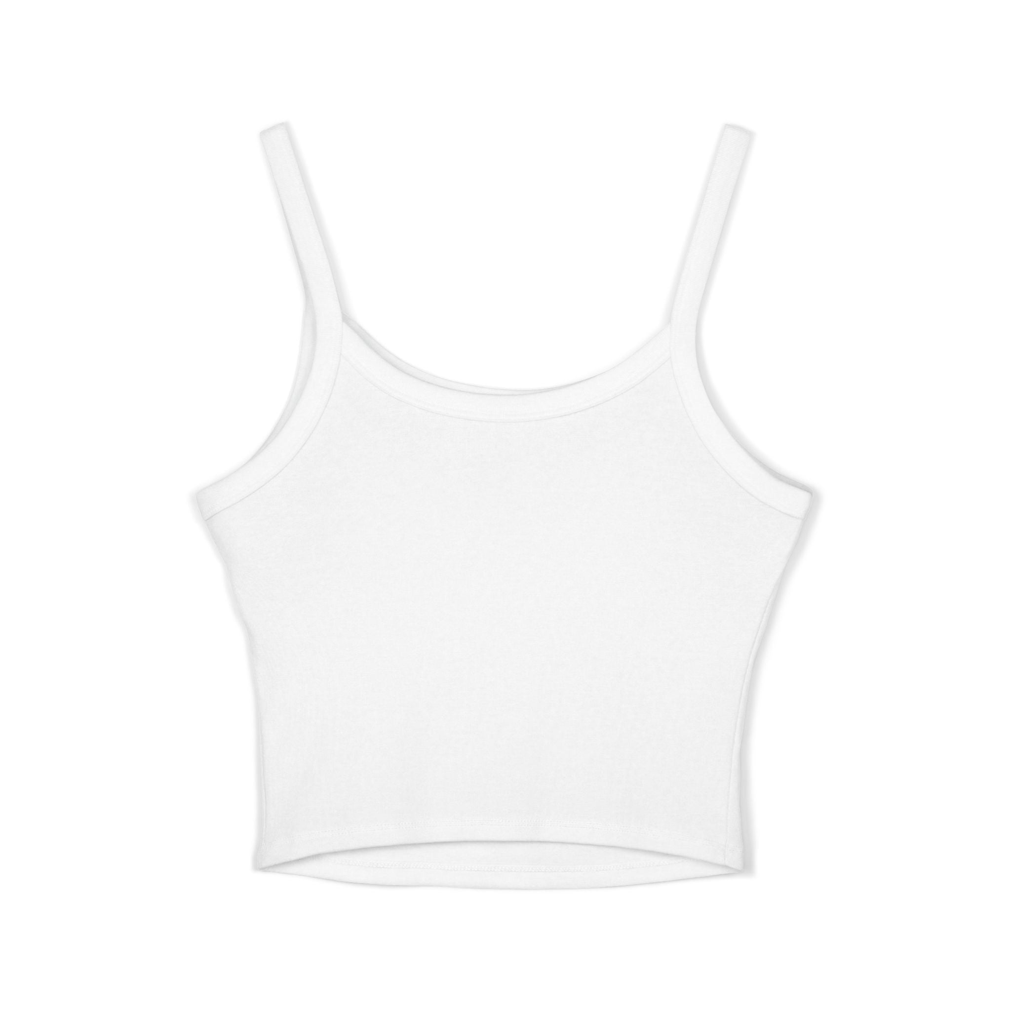 LOVE Floral Crop Tank Top — Women’s Spaghetti Strap Summer Tee