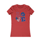 Women's Tee - 'LOVE' American Flag Design | 'Merica' Back Peace Sign Patriotic T-Shirt