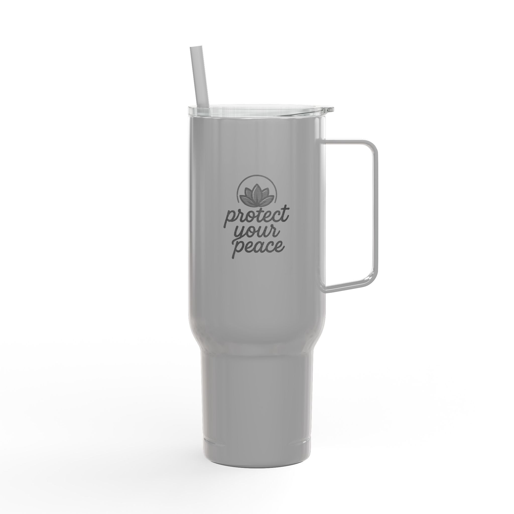 Engraved Insulated Tumbler - Protect Your Peace, Perfect for Travel, Outdoor Adventures, Eco-Friendly Gift, Personalized Drinkware, [...]