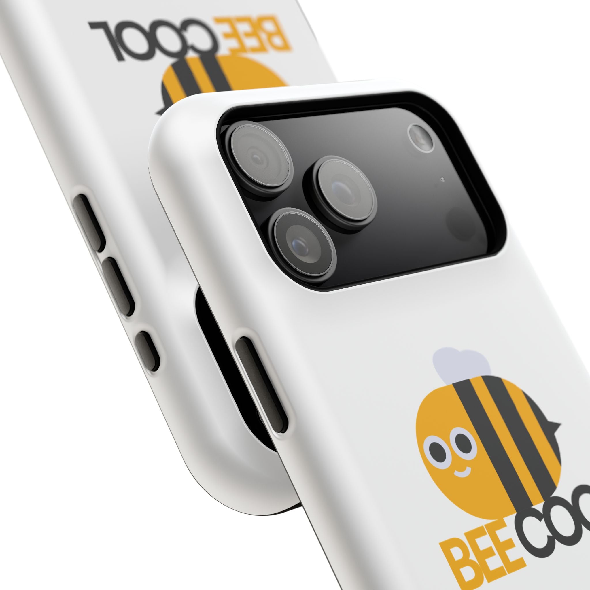 Bee Cool Phone Case, Impact-Resistant Case for Bee Lovers, Cute Bee Phone Cover, Unique Gift for Nature Enthusiasts, Fun Spring Accessory