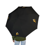 Foldable Umbrella — Cute Yellow Bee Pattern Semi-Automatic Compact Umbrella