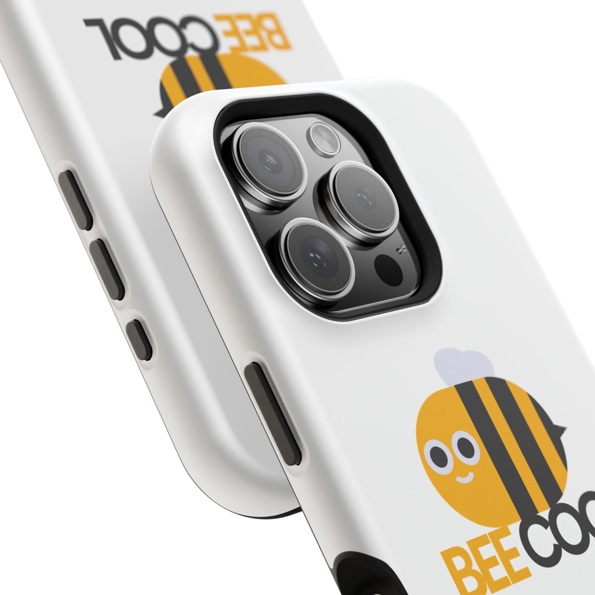 Bee Cool Phone Case, Impact-Resistant Case for Bee Lovers, Cute Bee Phone Cover, Unique Gift for Nature Enthusiasts, Fun Spring Accessory