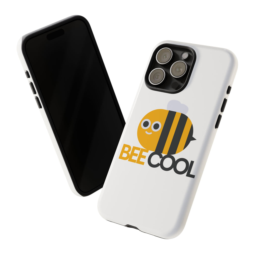 Bee Cool iPhone Case, Cute Bee Phone Cover, Fun Smartphone Protector, Unique Gift for Bee Lovers, Playful Tech Accessory