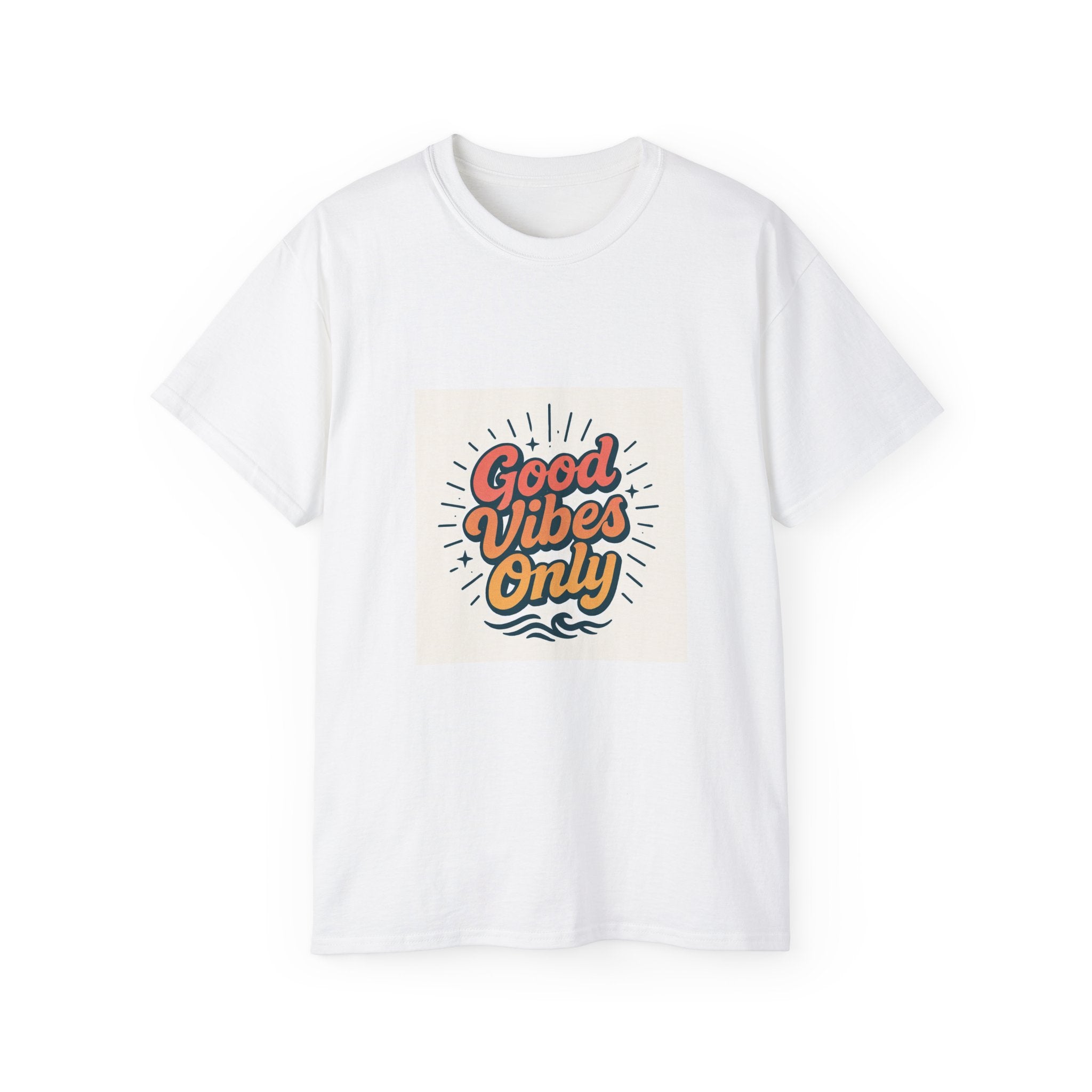 Good Vibes Only Tee, Unisex Cotton Shirt for Casual Wear, Summer Vibe T-Shirt, Perfect Gift for Friends, Positive Energy Top