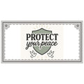 Wood Panel Painting - "Protect Your Peace" Decor, Inspirational Wall Art, Home & Office Decoration, Gift for Friends, Motivational Décor