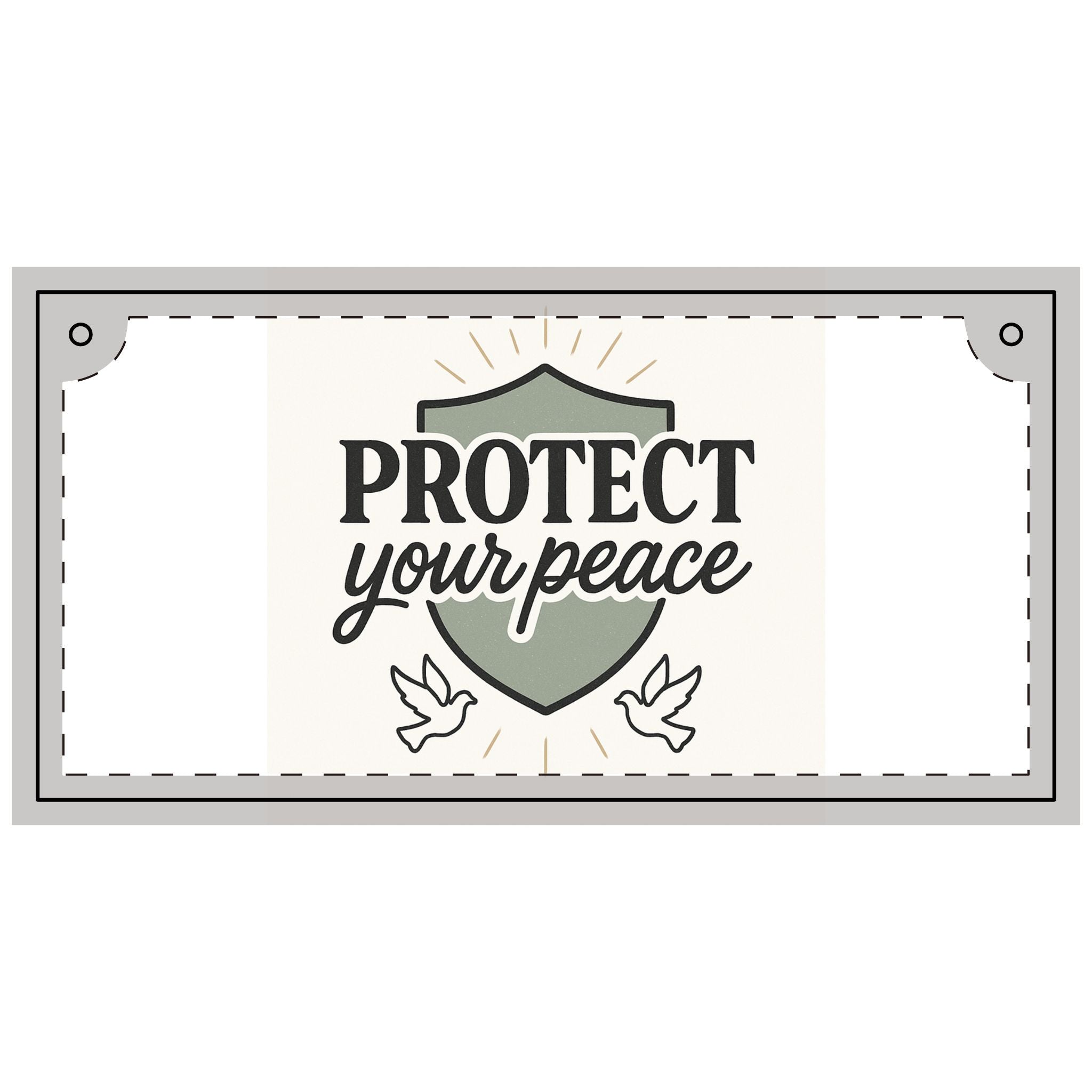 Wood Panel Painting - "Protect Your Peace" Decor, Inspirational Wall Art, Home & Office Decoration, Gift for Friends, Motivational Décor