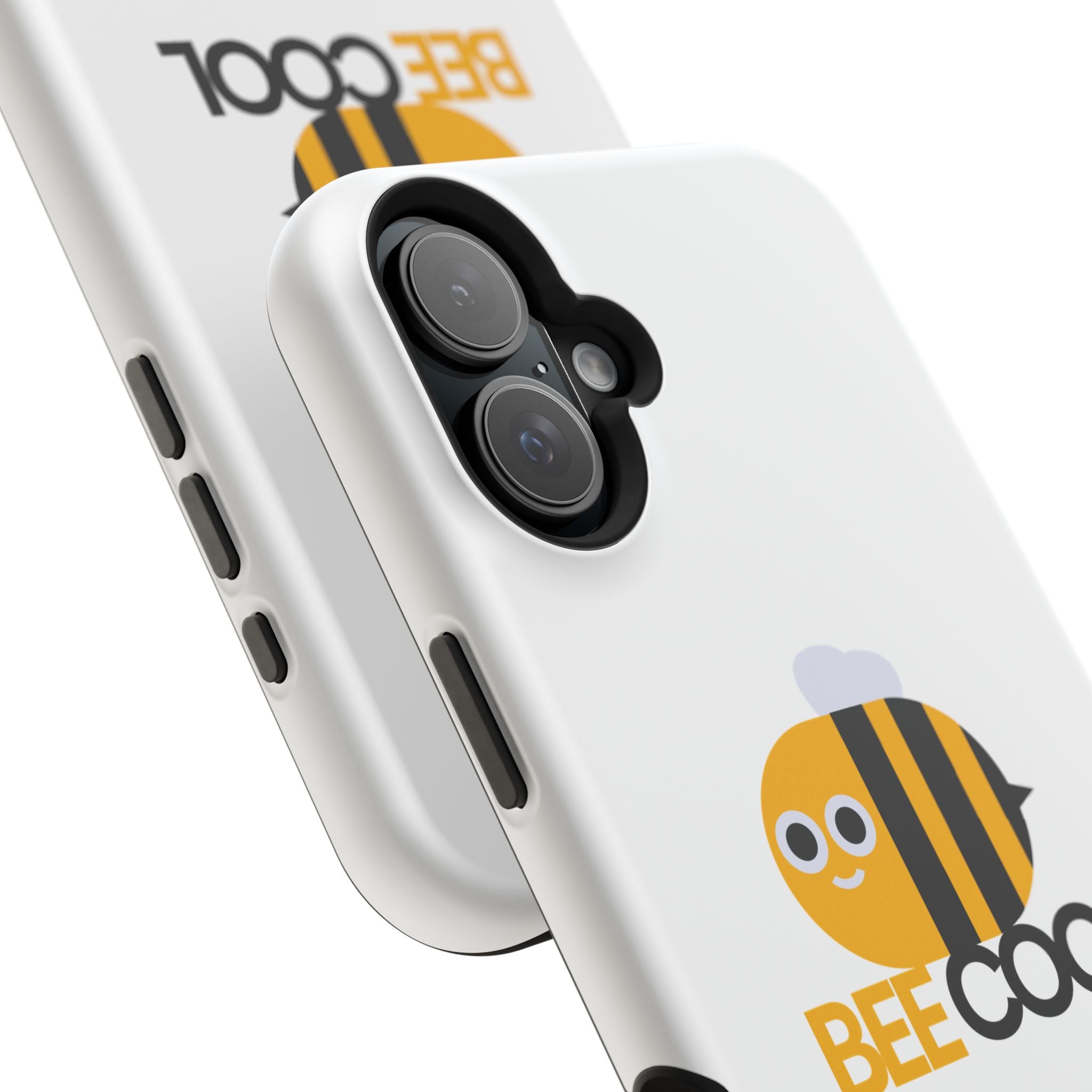 Bee Cool Phone Case, Impact-Resistant Case for Bee Lovers, Cute Bee Phone Cover, Unique Gift for Nature Enthusiasts, Fun Spring Accessory