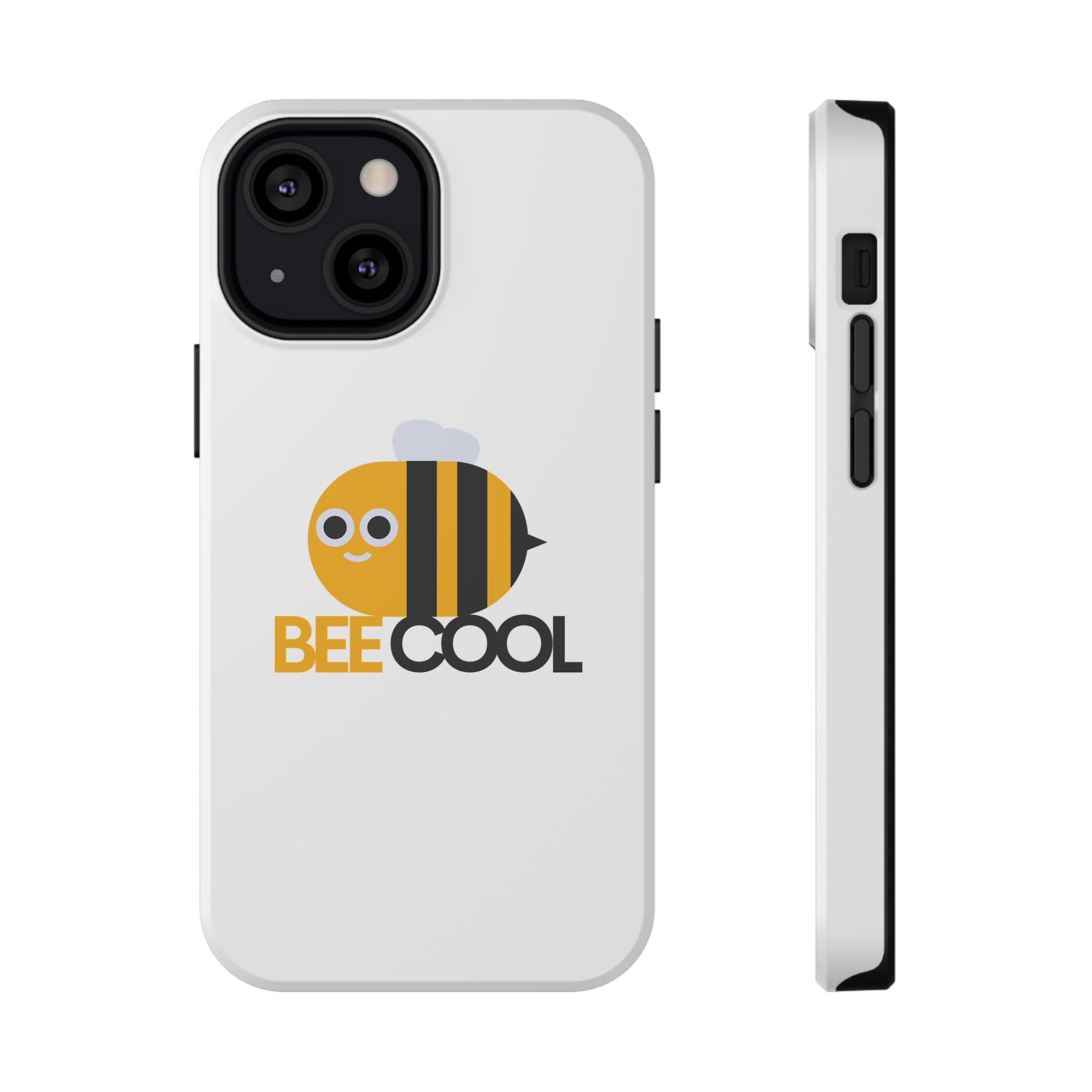 Bee Cool Phone Case, Impact-Resistant Case for Bee Lovers, Cute Bee Phone Cover, Unique Gift for Nature Enthusiasts, Fun Spring Accessory
