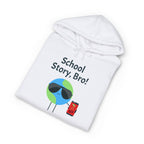 School Story, Bro! Hoodie — Funny Student Earth Graphic Sweatshirt