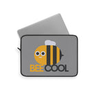 Bee Cool Laptop Sleeve, Cute Laptop Case, Bee Design Sleeve, Cool Tech Accessory, Funny Gift for Students, Eco-Friendly Laptop Bag