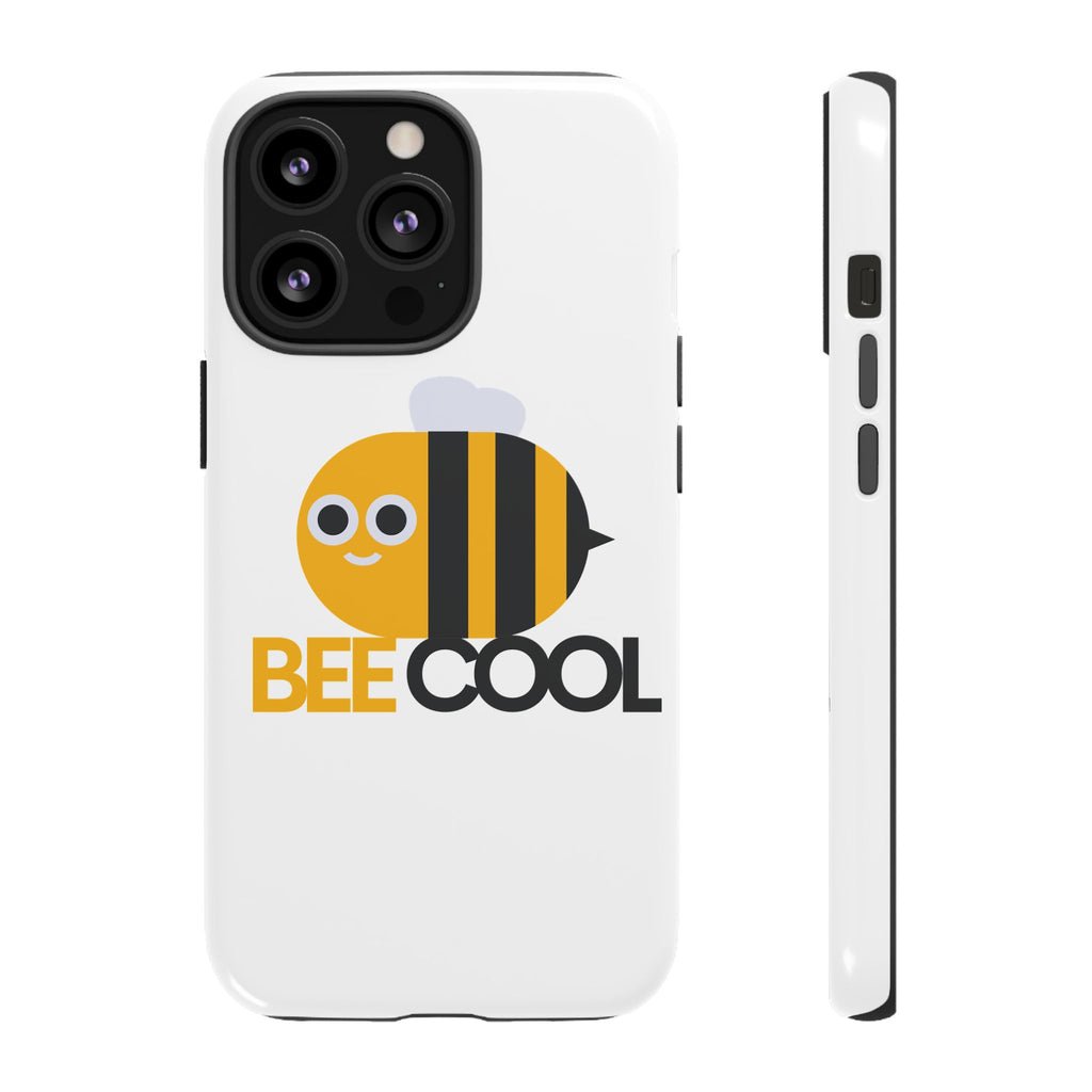 Bee Cool iPhone Case, Cute Bee Phone Cover, Fun Smartphone Protector, Unique Gift for Bee Lovers, Playful Tech Accessory