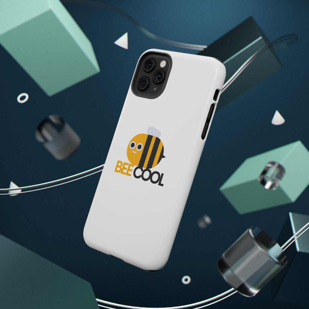Bee Cool Phone Case, Impact-Resistant Case for Bee Lovers, Cute Bee Phone Cover, Unique Gift for Nature Enthusiasts, Fun Spring Accessory