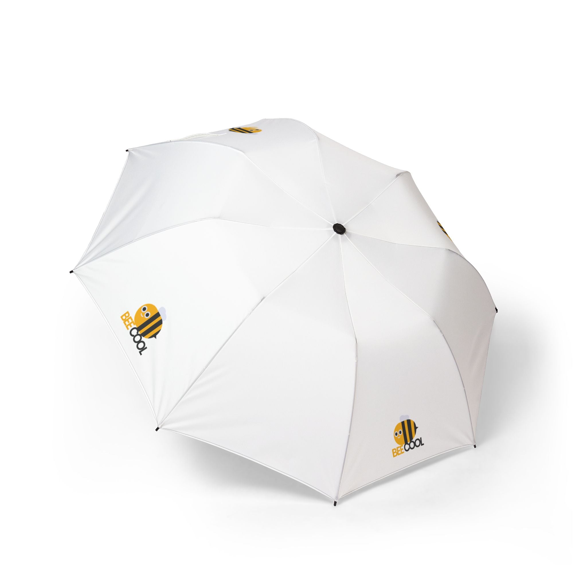Bee Logo Foldable Umbrella — Compact Semi‑Automatic Rain Shield