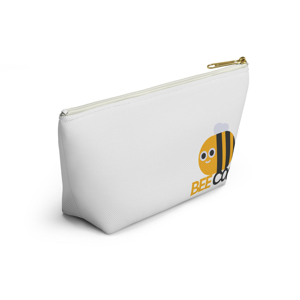 Bee Cool Accessory Pouch — Cute Bee Zipper Cosmetic Bag