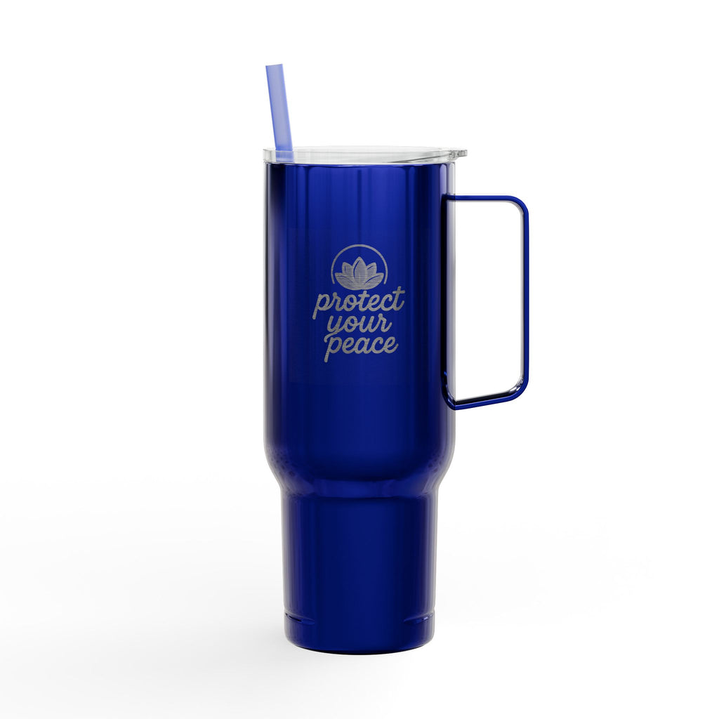Engraved Insulated Tumbler - Protect Your Peace, Perfect for Travel, Outdoor Adventures, Eco-Friendly Gift, Personalized Drinkware, [...]