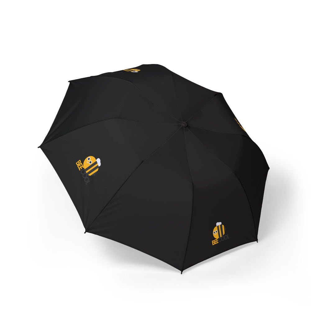 Foldable Umbrella — Cute Yellow Bee Pattern Semi-Automatic Compact Umbrella