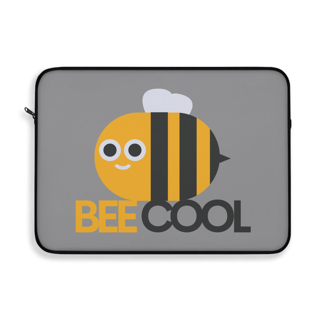 Bee Cool Laptop Sleeve, Cute Laptop Case, Bee Design Sleeve, Cool Tech Accessory, Funny Gift for Students, Eco-Friendly Laptop Bag
