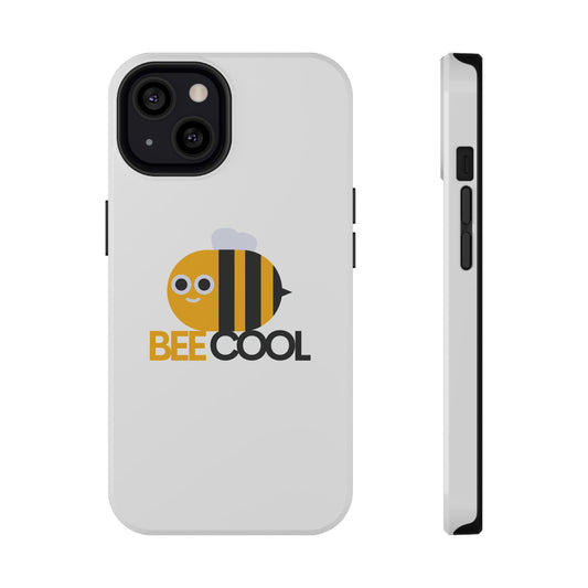 Bee Cool Phone Case, Impact-Resistant Case for Bee Lovers, Cute Bee Phone Cover, Unique Gift for Nature Enthusiasts, Fun Spring Accessory