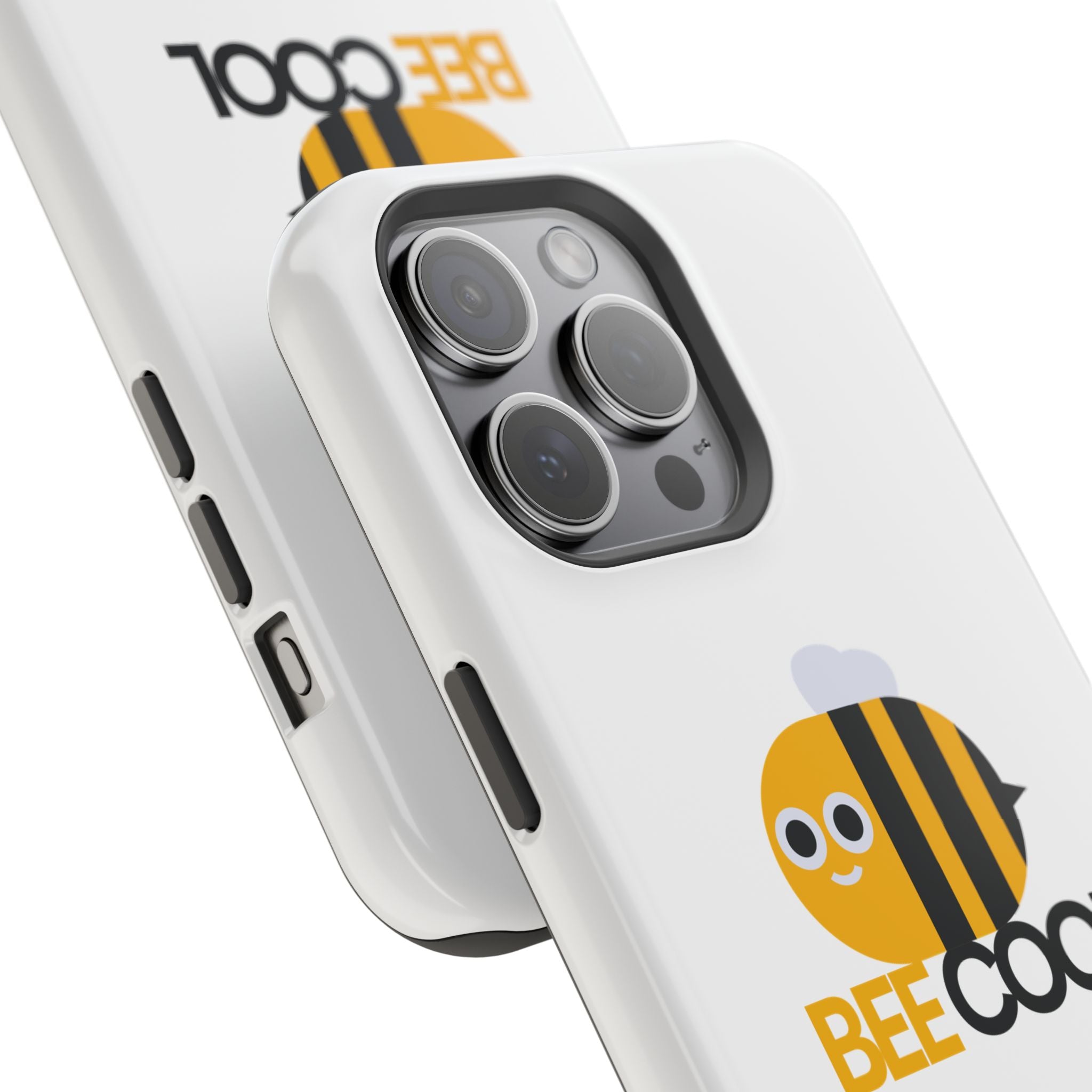 Bee Cool Phone Case, Impact-Resistant Case for Bee Lovers, Cute Bee Phone Cover, Unique Gift for Nature Enthusiasts, Fun Spring Accessory