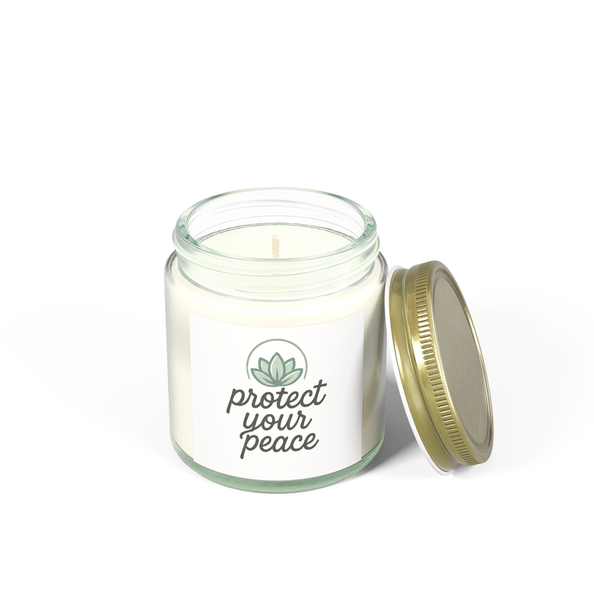 Scented Candles for Mindfulness - Protect Your Peace, Aromatherapy Candles, Relaxing Home Décor, Gift for Wellness Lovers, Zen Candles