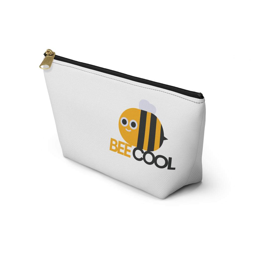 Bee Cool Accessory Pouch - Fun Makeup Bag, Travel Organizer, Gift Idea, Stylish Storage, Bee Lover's Gift