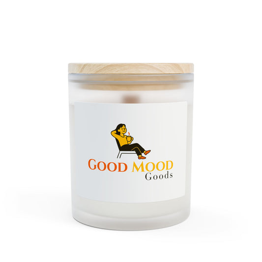 Good Mood Frosted Glass Candle - 11oz Aromatherapy Candle for Relaxation and Ambiance