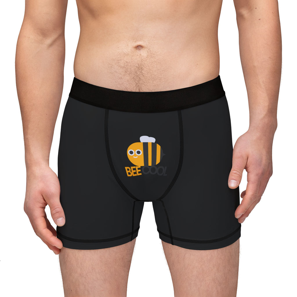 Bee Cute Men’s Boxer Briefs — Small Bee Graphic AOP Boxer Underwear