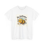 Bee Spontaneous Unisex Heavy Cotton Tee, Cute Bee Shirt, Funny Bee Tee, Pollinator Appreciation Gift, Summer Casual Wear