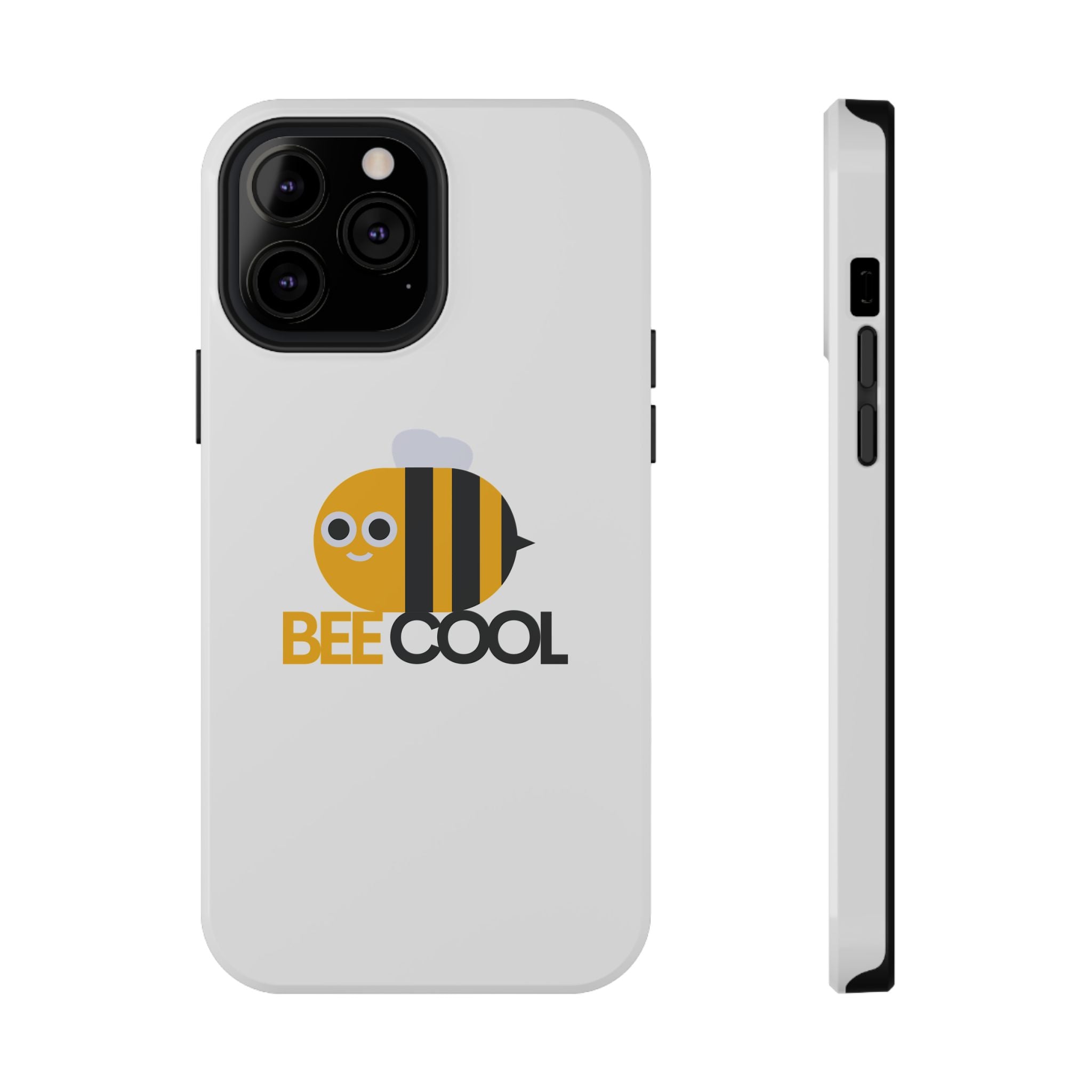 Bee Cool Phone Case, Impact-Resistant Case for Bee Lovers, Cute Bee Phone Cover, Unique Gift for Nature Enthusiasts, Fun Spring Accessory