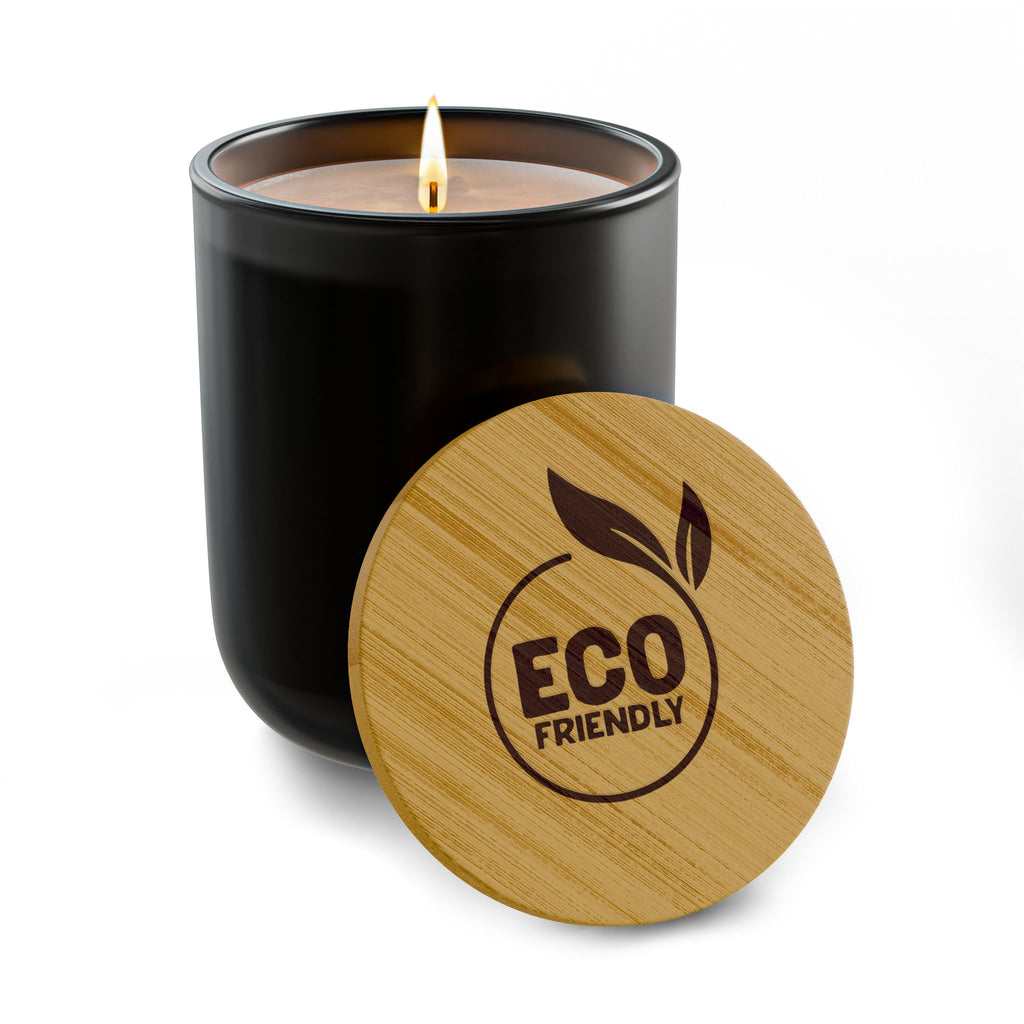 Eco-Friendly Scented Soy Candle - 14oz Engravable Bamboo Lid