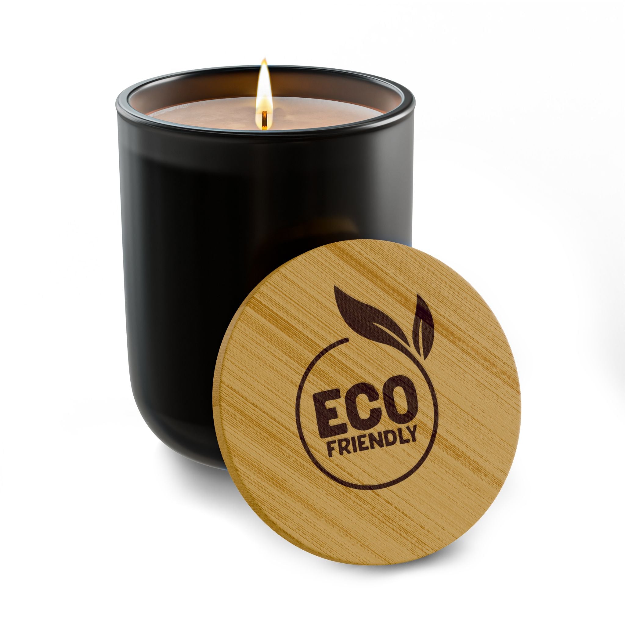 Eco-Friendly Scented Soy Candle - 14oz Engravable Bamboo Lid