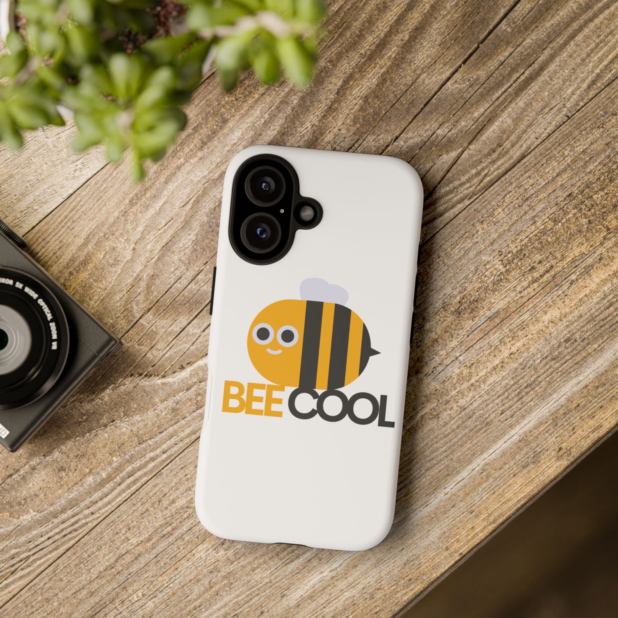 Bee Cool iPhone Case, Cute Bee Phone Cover, Fun Smartphone Protector, Unique Gift for Bee Lovers, Playful Tech Accessory