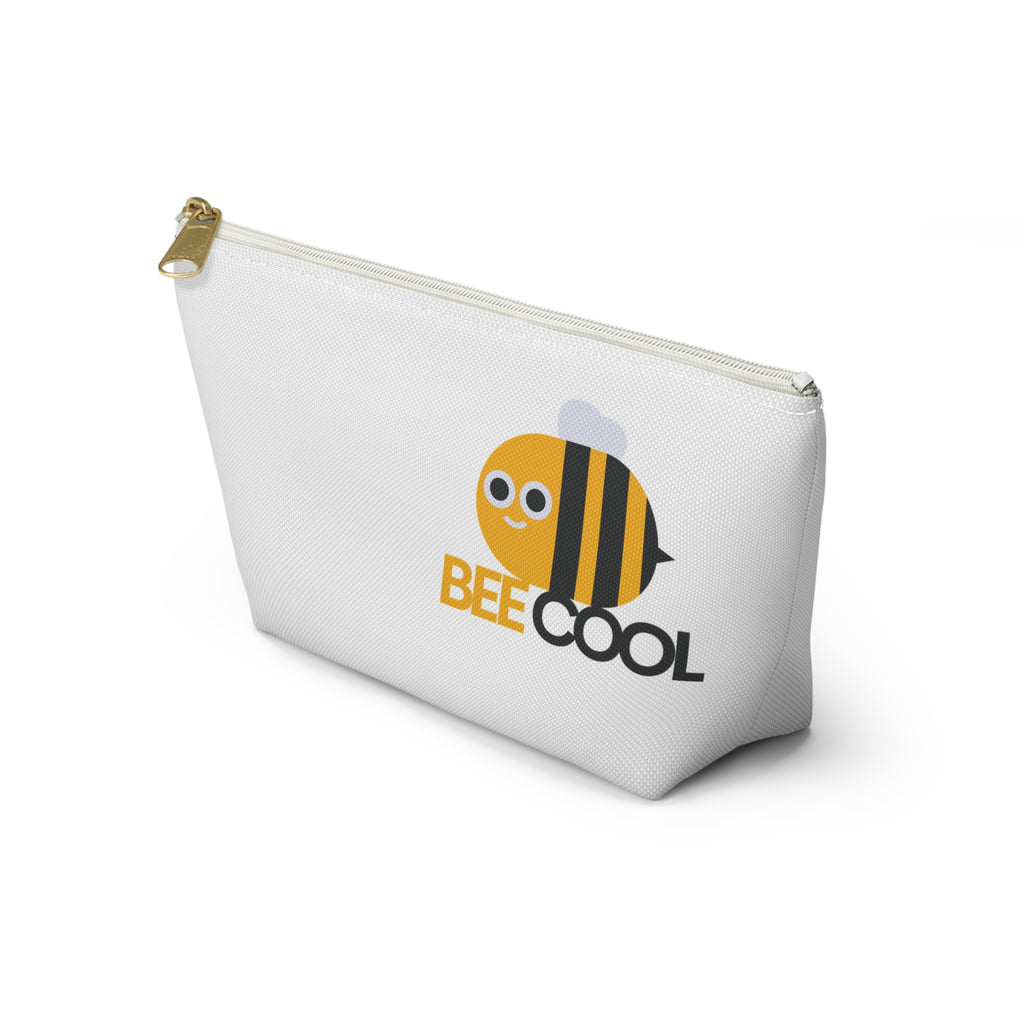 Bee Cool Accessory Pouch - Fun Makeup Bag, Travel Organizer, Gift Idea, Stylish Storage, Bee Lover's Gift